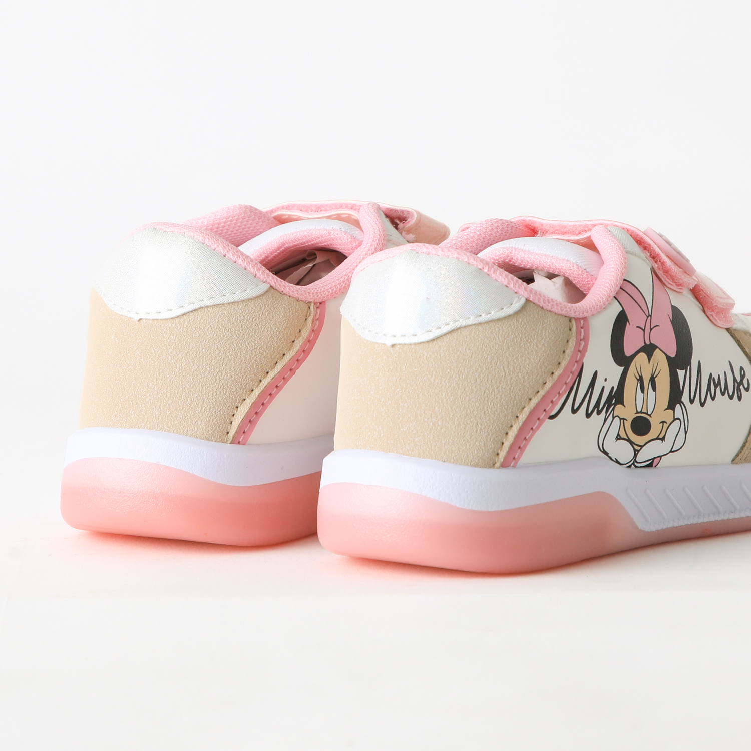 ZAPATILLA LUCES NIÑA VELCRO MINNIE ROSADO DISNEY - 3