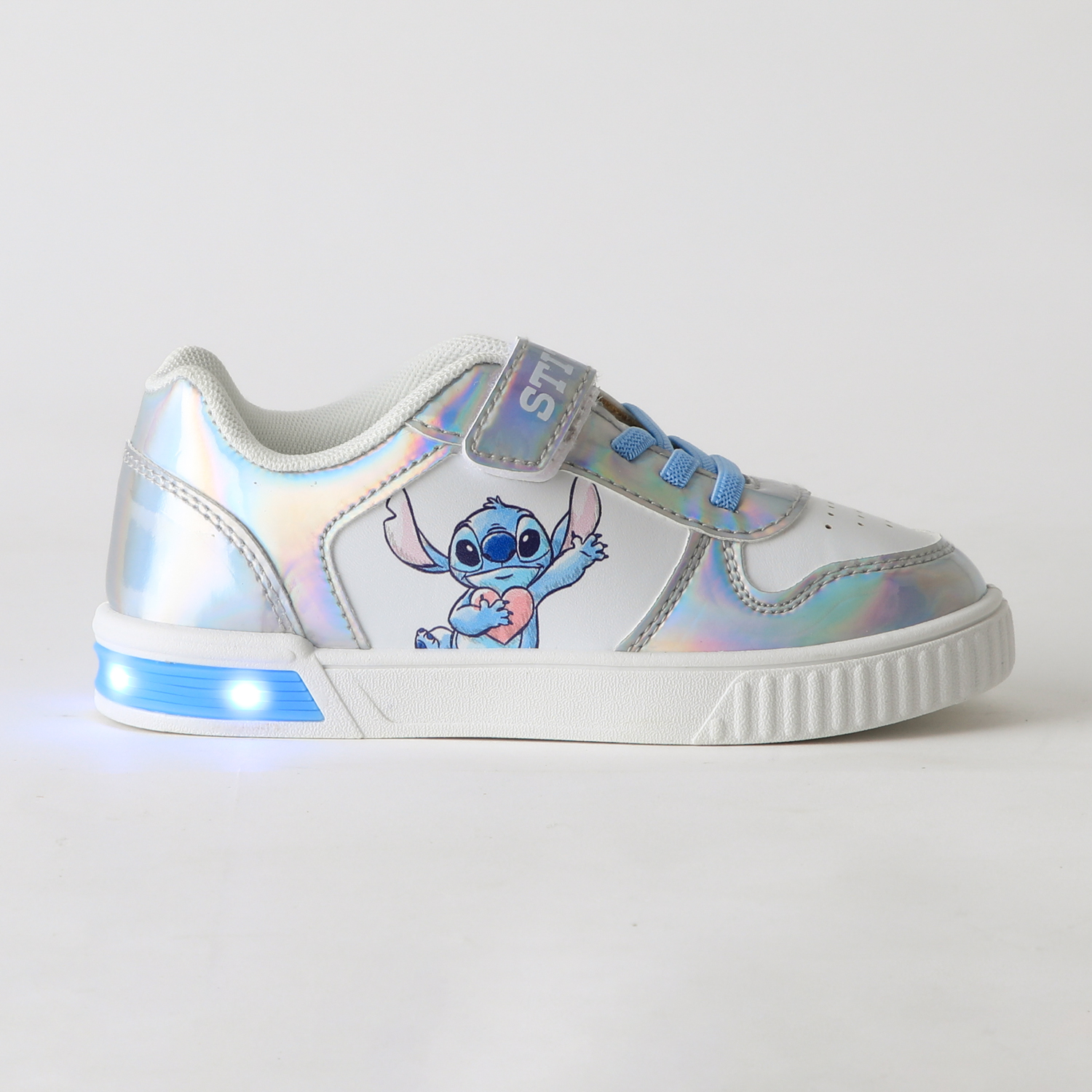 ZAPATILLA LUCES NIÑA CORAZON LILO & STITCH BLANCO DISNEY - 1