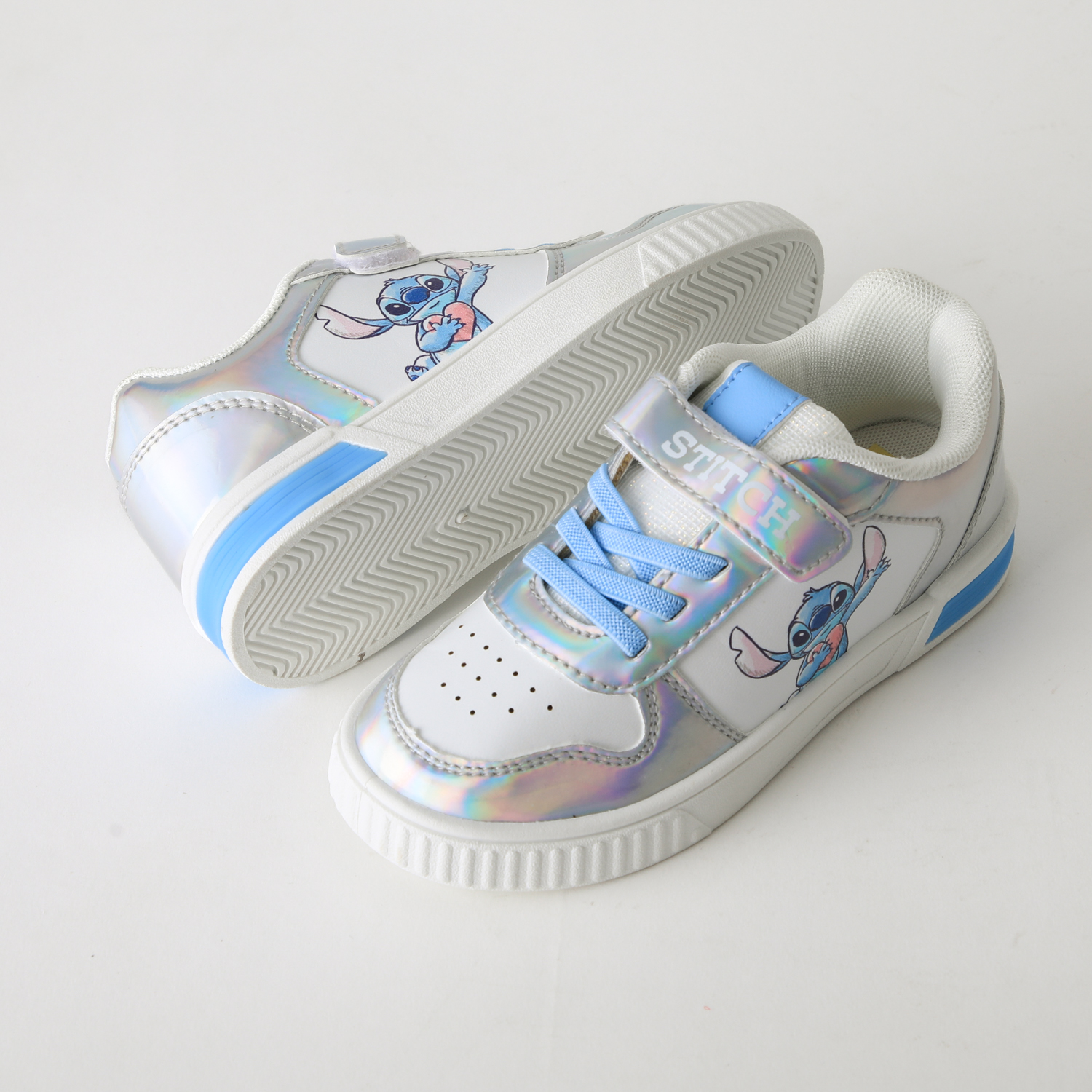 ZAPATILLA LUCES NIÑA CORAZON LILO & STITCH BLANCO DISNEY - 4