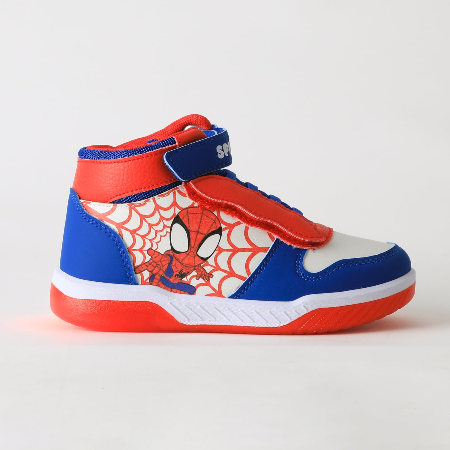 ZAPATILLA CAÑA ALTA NIÑO LUCES SPIDEY BLANCO MARVEL - 1