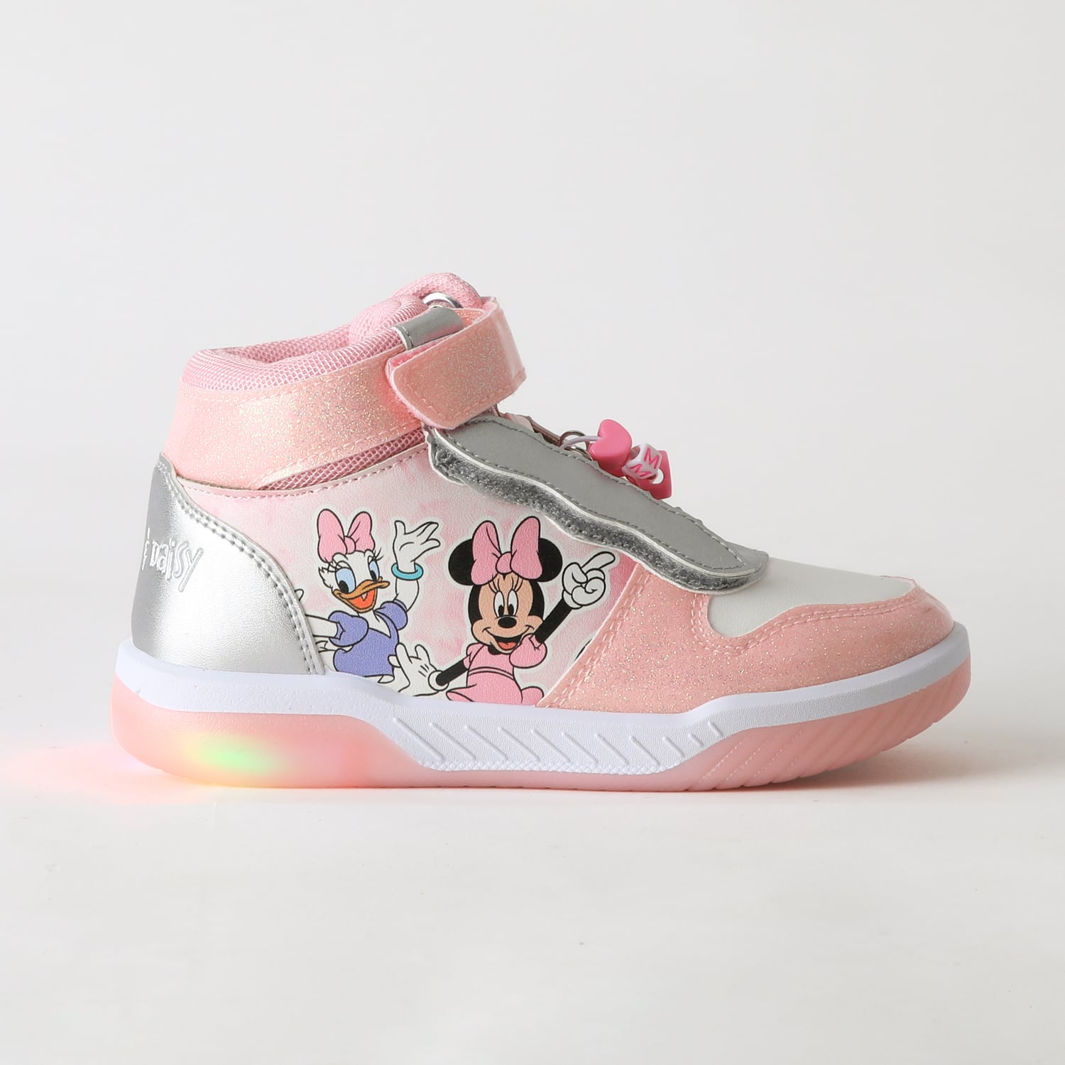 ZAPATILLA CAÑA ALTA NIÑA LUCES MINNIE & DAISY ROSADO DISNEY - 1