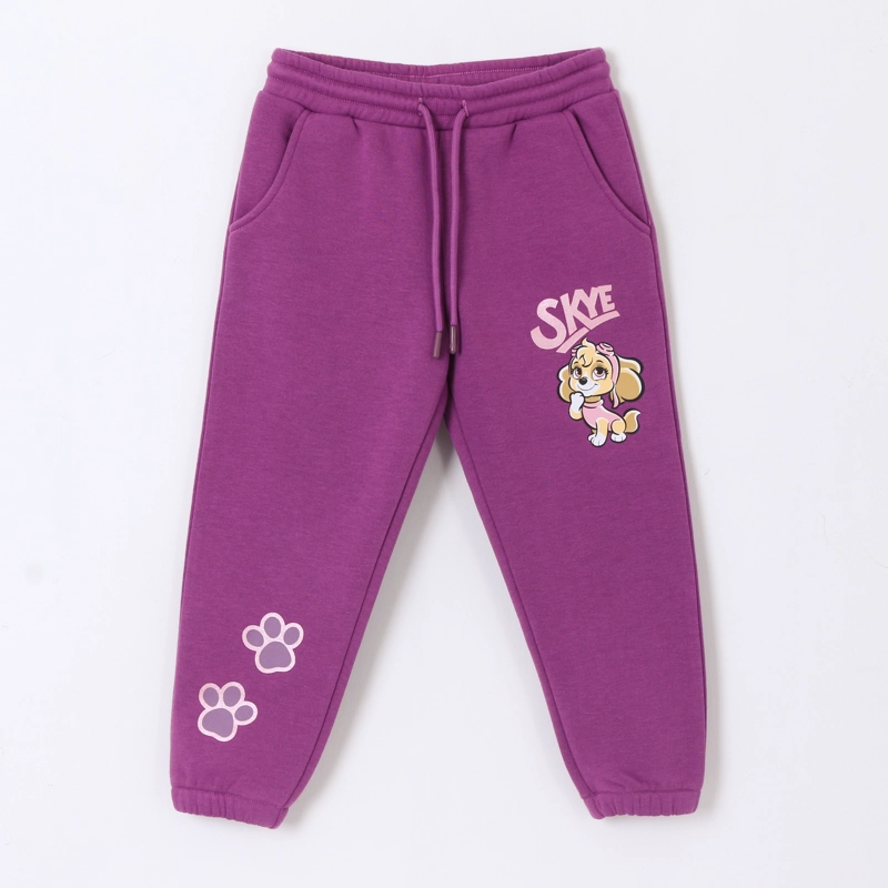 PANTALON DE BUZO NIÑA SKYE MORADO PAW PATROL - 1