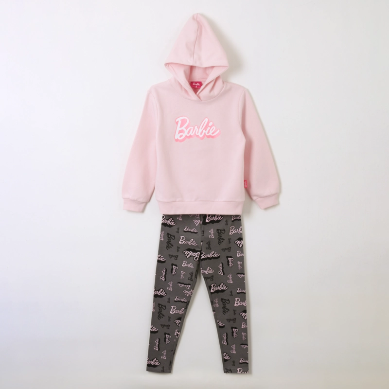 CONJUNTO NIÑA LOGO BARBIE ROSADO BARBIE - 1