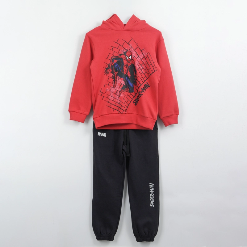 CONJUNTO BUZO NIÑO SPIDERMAN ON WALL ROJO MARVEL - 1