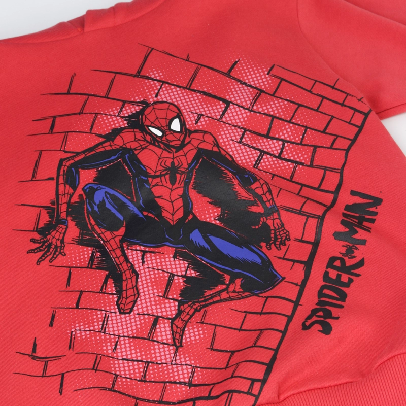 CONJUNTO BUZO NIÑO SPIDERMAN ON WALL ROJO MARVEL - 3