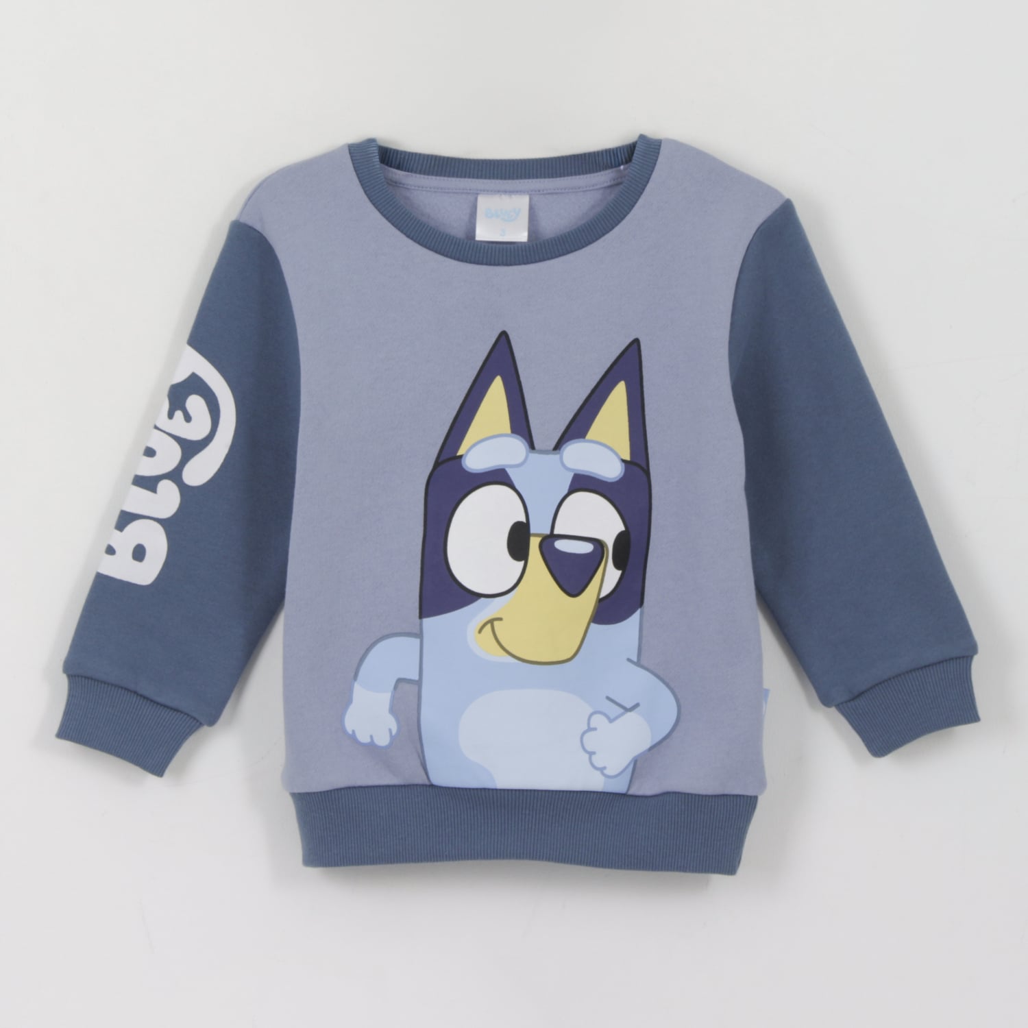 POLERON CERRADO NIÑO PERSONAJE AZUL BLUEY - 1
