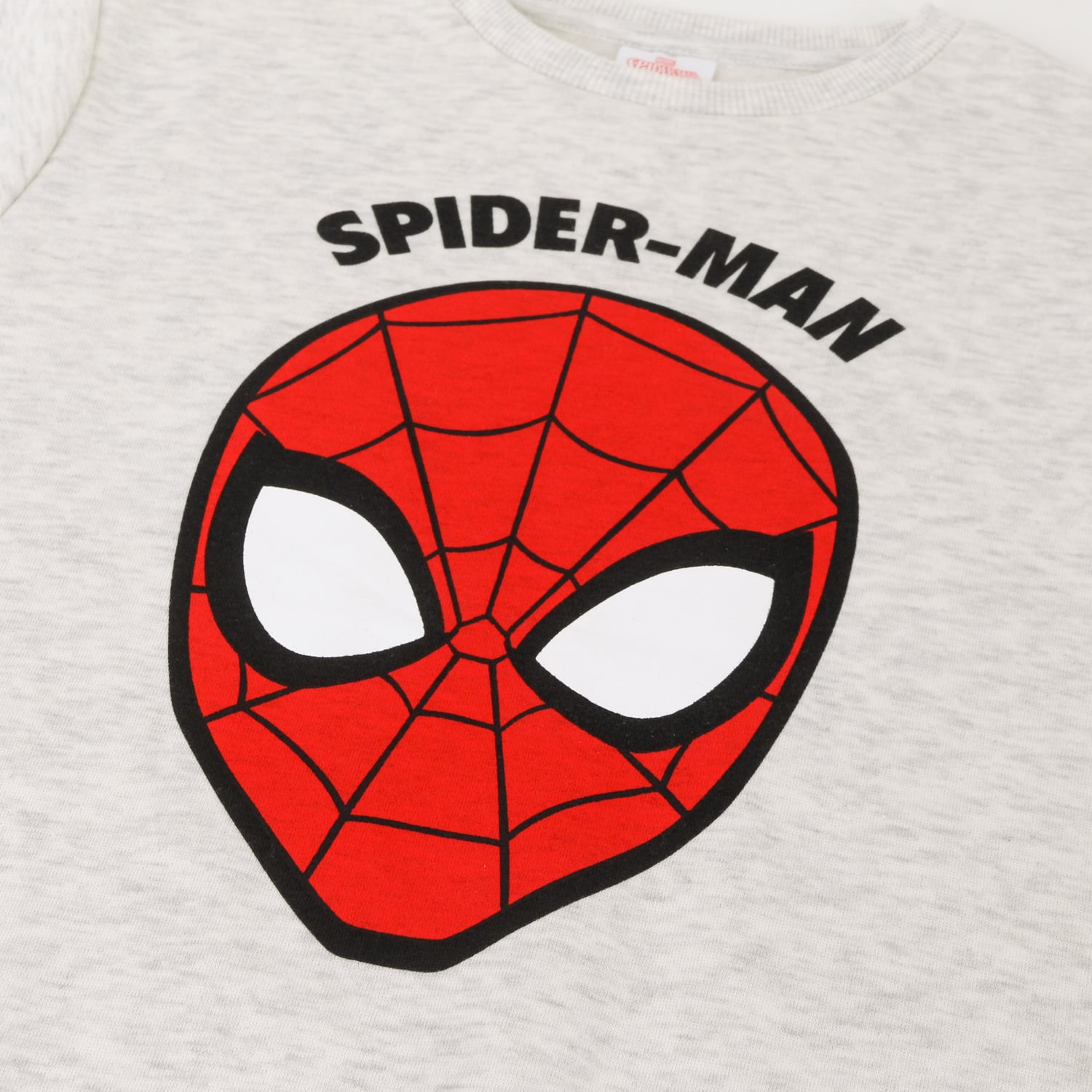 POLERON CERRADO NIÑO SPIDERMAN FACE GRIS MARVEL - 3