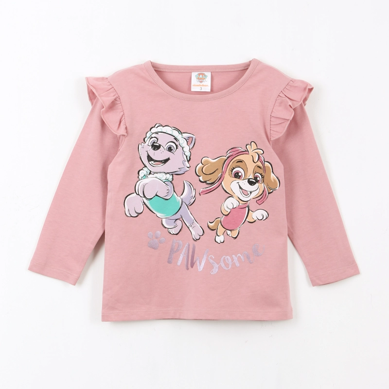 POLERA MANGA LARGA NIÑA VUELOS FRIENDS ROSADO PAW PATROL - 1