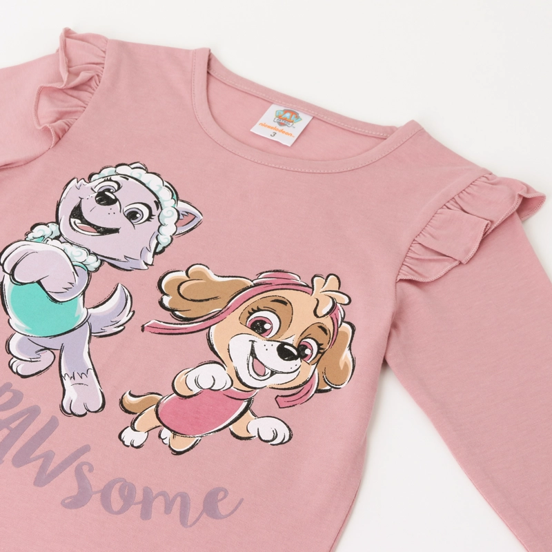 POLERA MANGA LARGA NIÑA VUELOS FRIENDS ROSADO PAW PATROL - 3