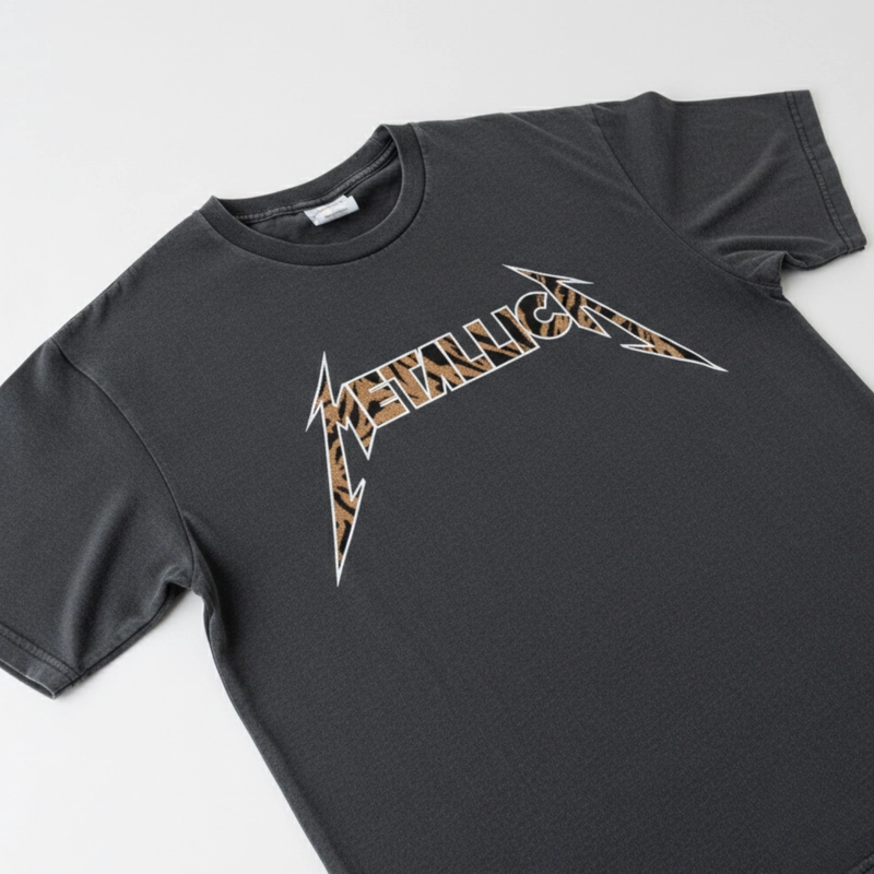 POLERA MANGA CORTA LOGO NEGRO METALLICA - 2