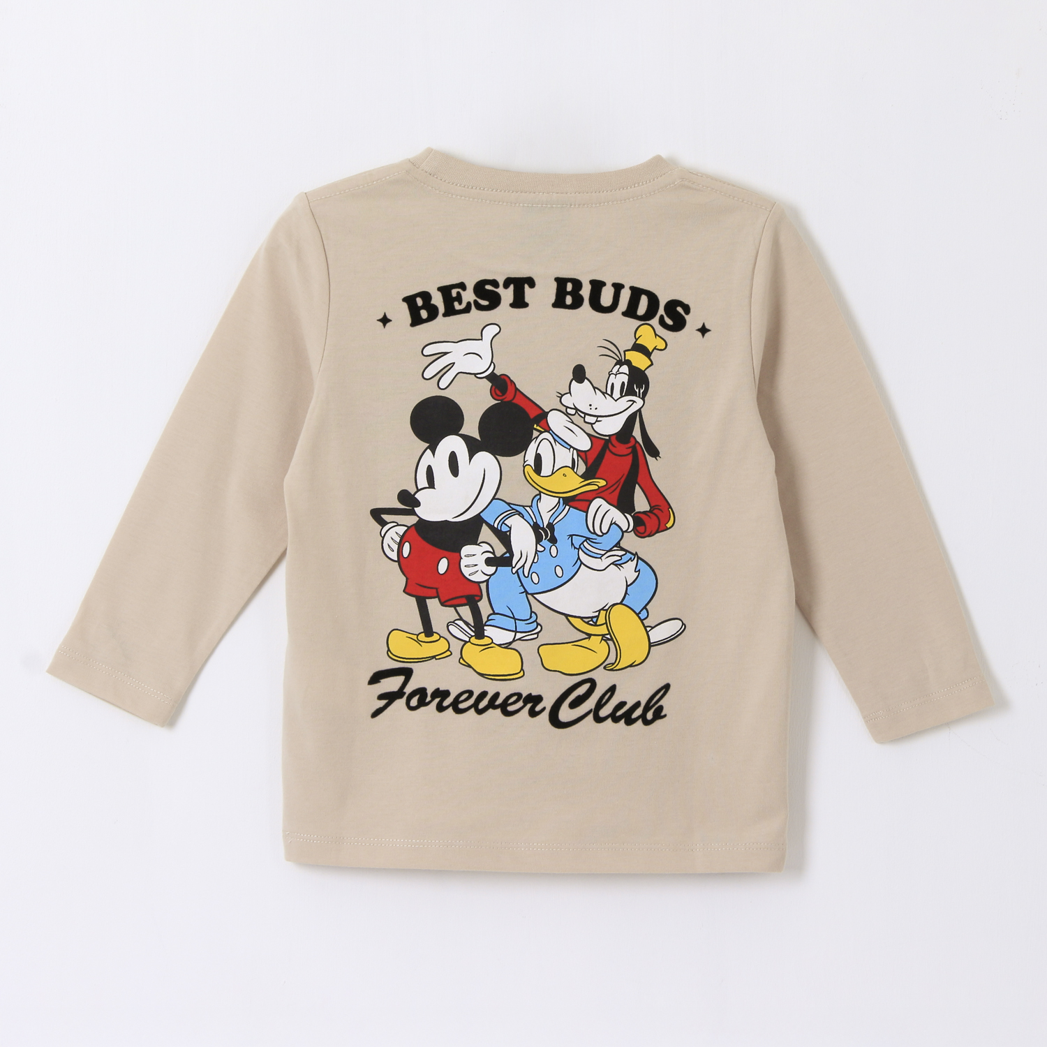 POLERA MANGA LARGA NIÑO BACK PRINT MICKEY BEIGE DISNEY - 2