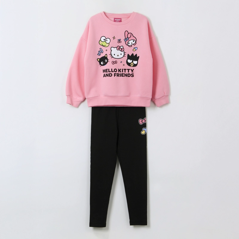 CONJUNTO NIÑA HELLO KITTY & FRIENDS ROSADO HELLO KITTY - 1
