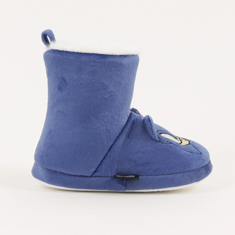 PANTUFLA BOTA NIÑO INVERNAL OREJAS AZUL SONIC - 1