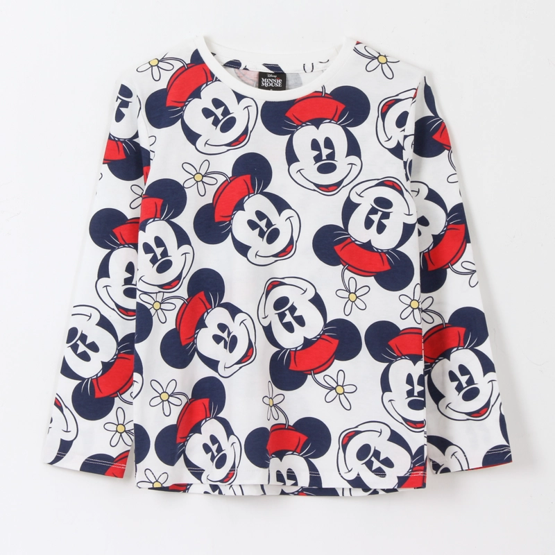 BIPACK POLERA MANGA LARGA NIÑA FULL PRINT MINNIE ROJO DISNEY - 5