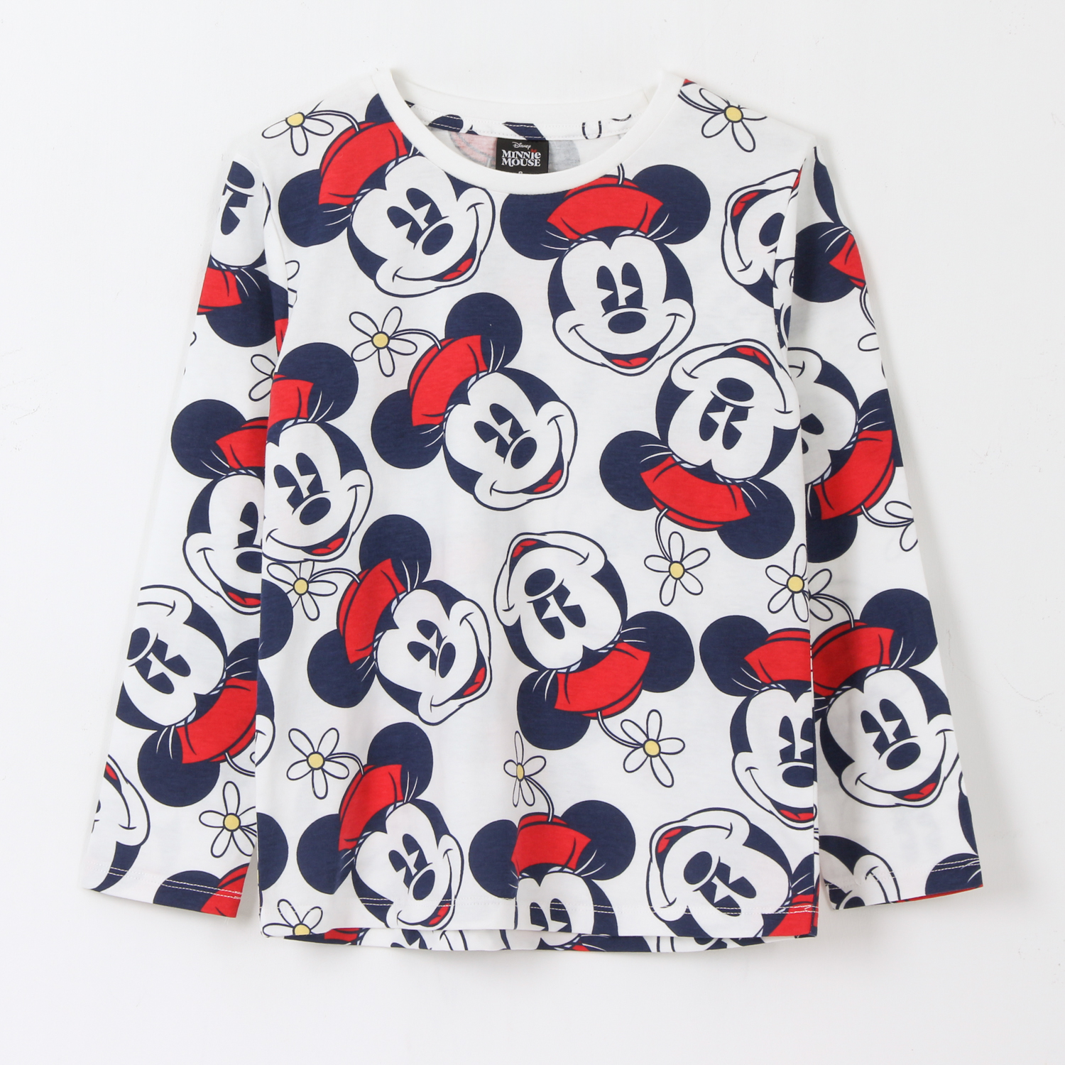 BIPACK POLERA MANGA LARGA NIÑA FULL PRINT MINNIE ROJO DISNEY - 5