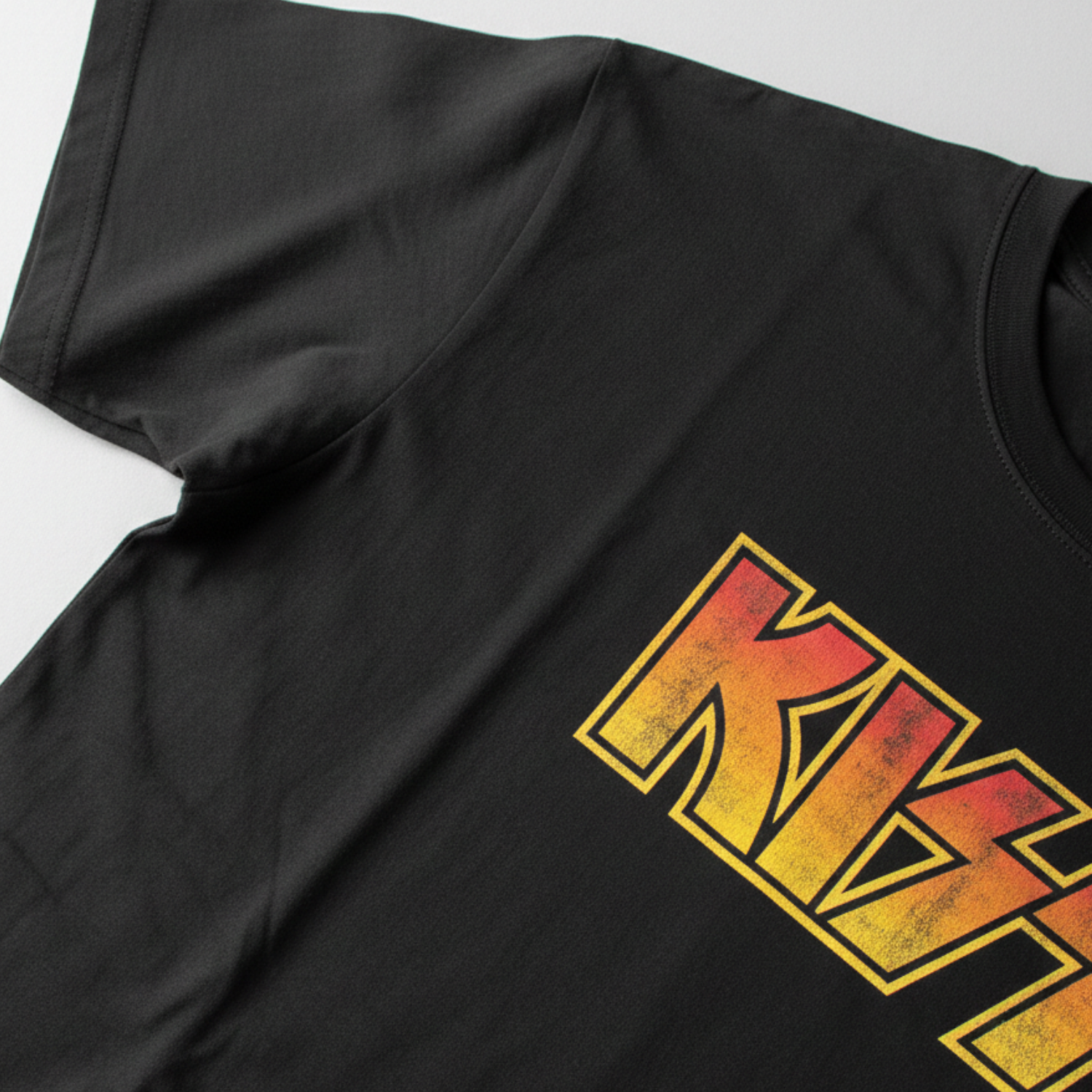 POLERA MANGA CORTA HOMBRE LOGO NEGRO KISS - 4