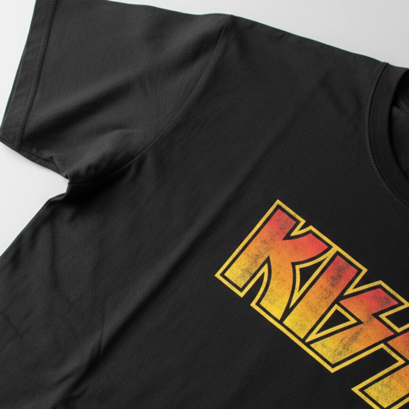 POLERA MANGA CORTA HOMBRE LOGO NEGRO KISS - 4