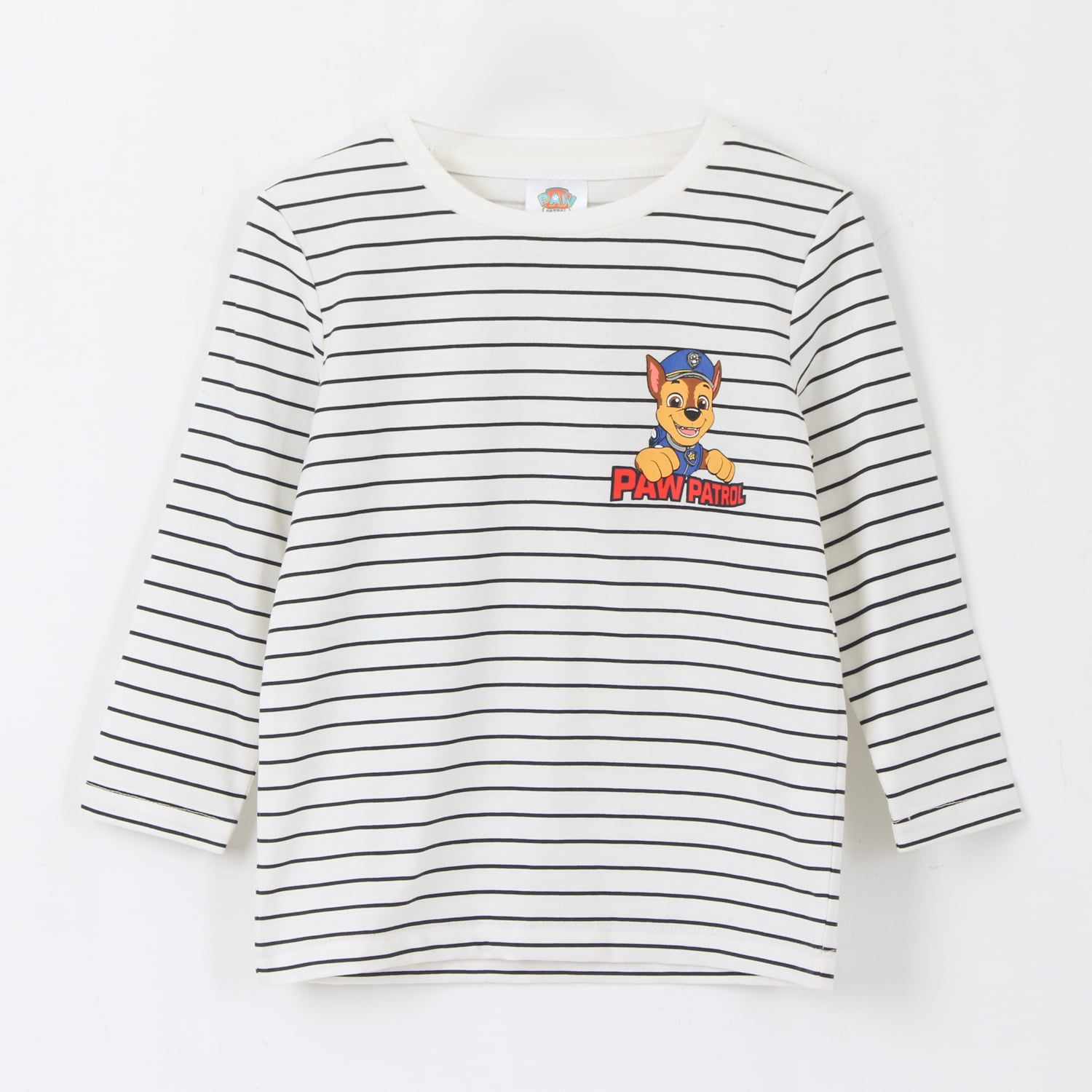 POLERA MANGA LARGA NIÑO RAYAS CHASE BLANCO PAW PATROL - 1