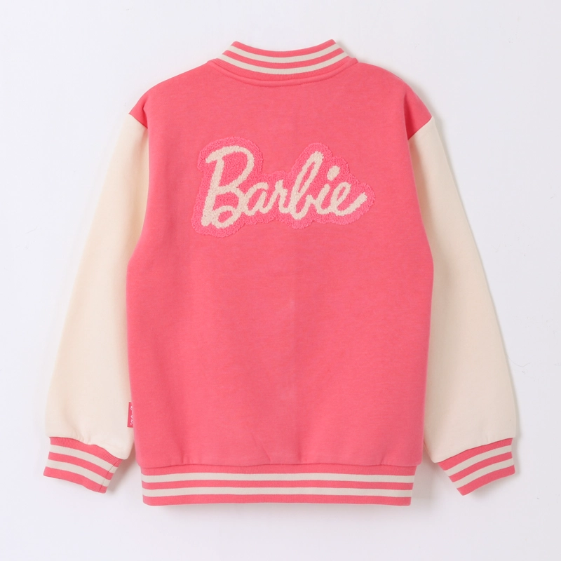 CHAQUETA NIÑA COLLEGE BOMBER LOGO BARBIE ROSADO BARBIE - 2