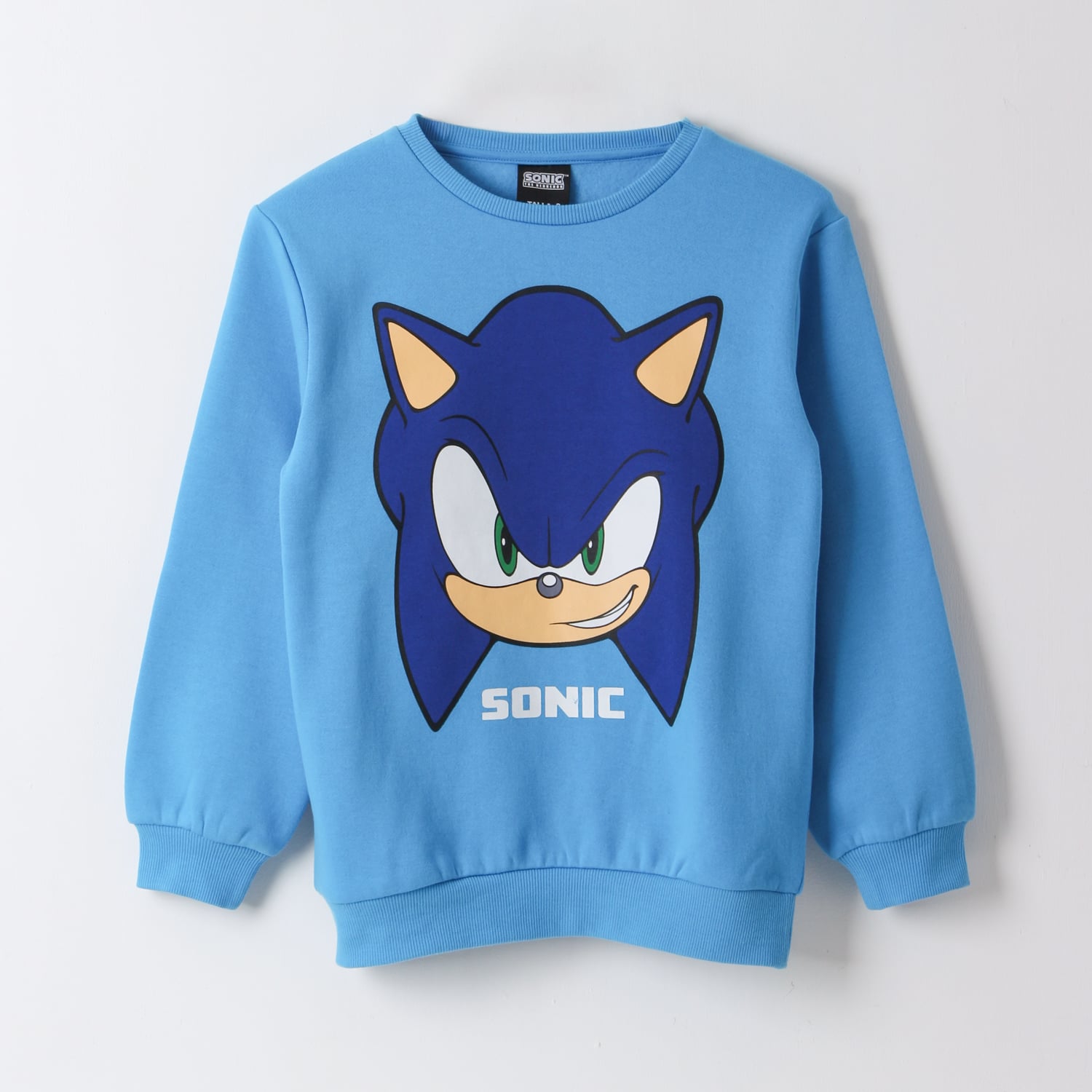 POLERON CERRADO NIÑO SONIC FACE AZUL SONIC - 1