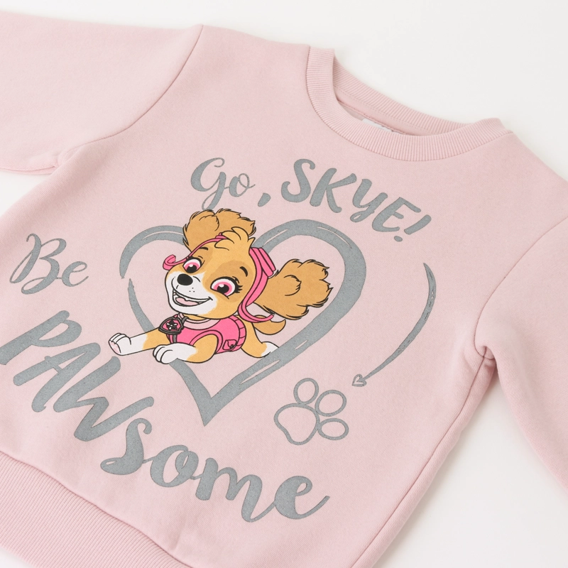 CONJUNTO NIÑA BE PAWSOME CORAZON SKYE ROSADO PAW PATROL - 3