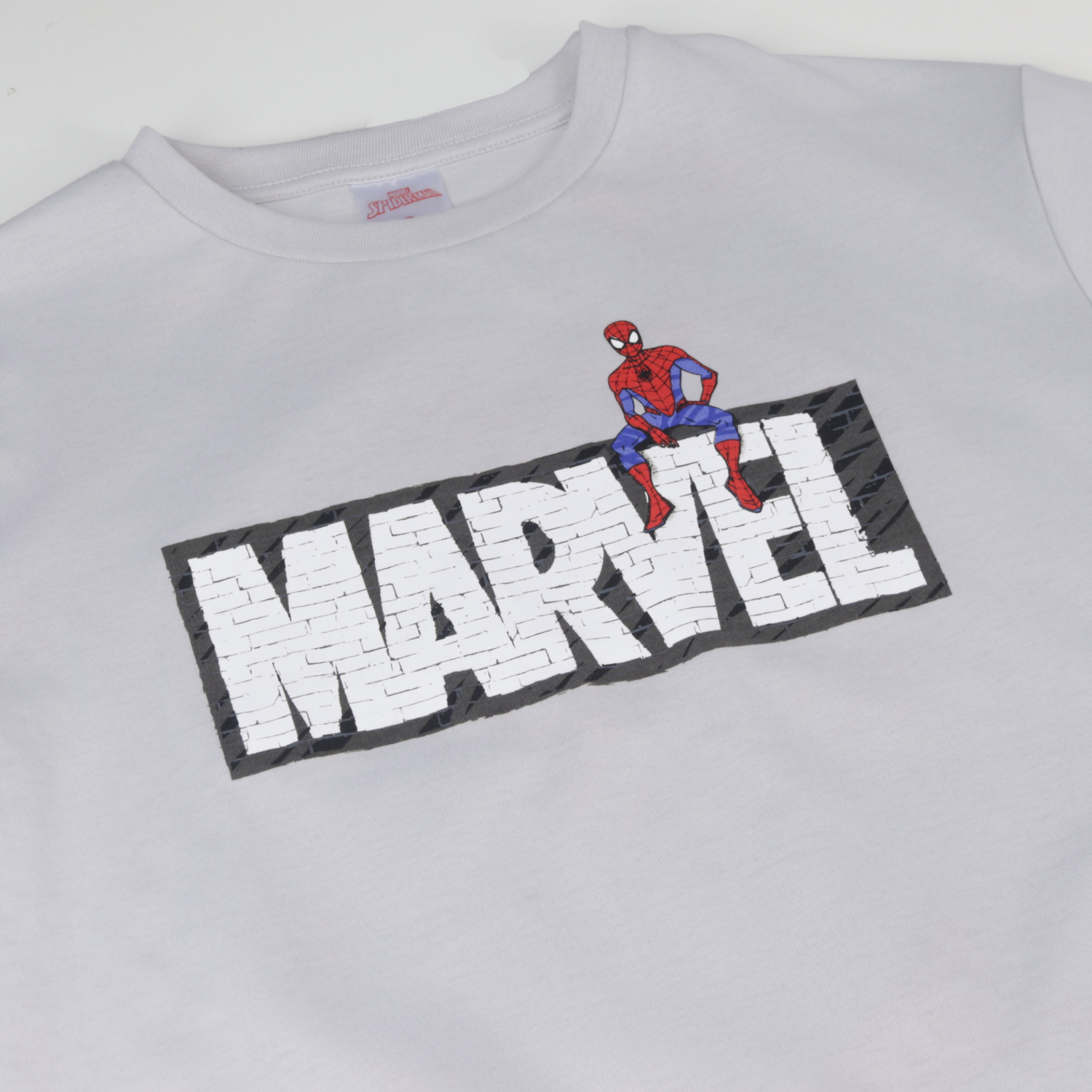 POLERA MANGA LARGA NIÑO BACK PRINT SPIDERMAN BLANCO MARVEL - 3