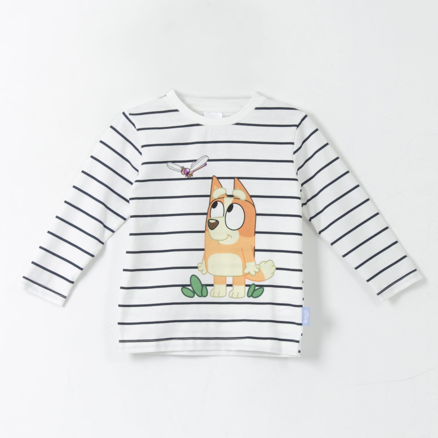BIPACK POLERA MANGA LARGA NIÑO RAYAS AZUL BINGO & BLUEY - 5