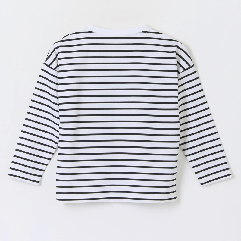 POLERA MANGA LARGA NIÑA RAYAS KUROMI BLANCO HELLO KITTY - 2