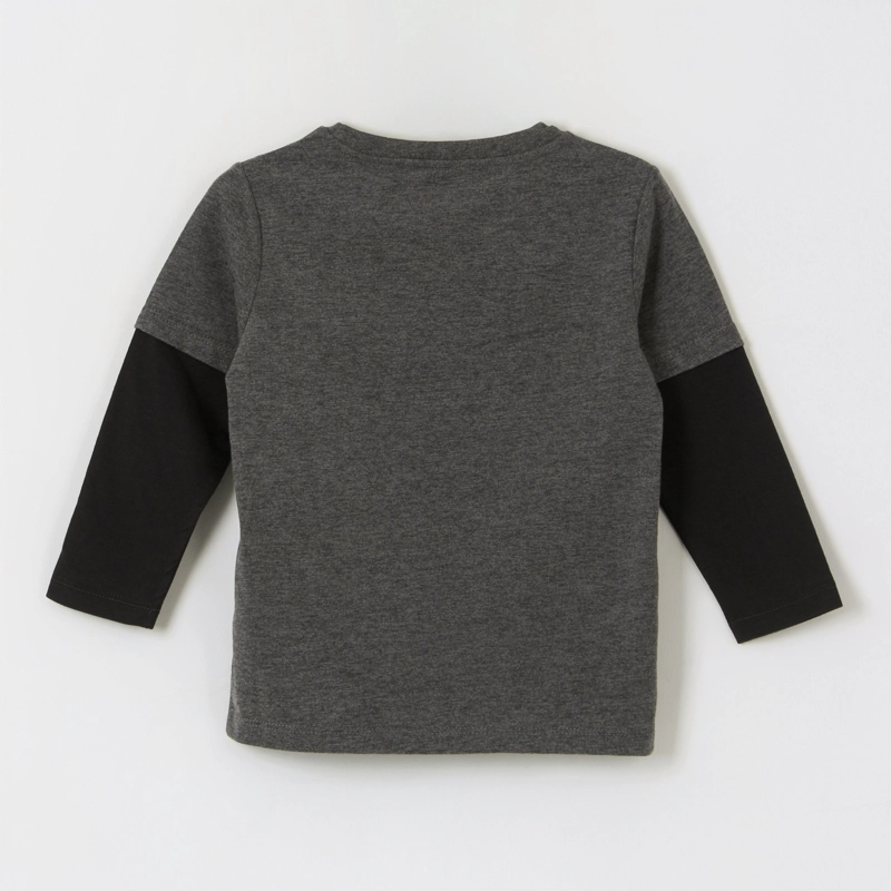 POLERA DOBLE MANGA NIÑO TEAM SPIDEY GRIS MARVEL - 2