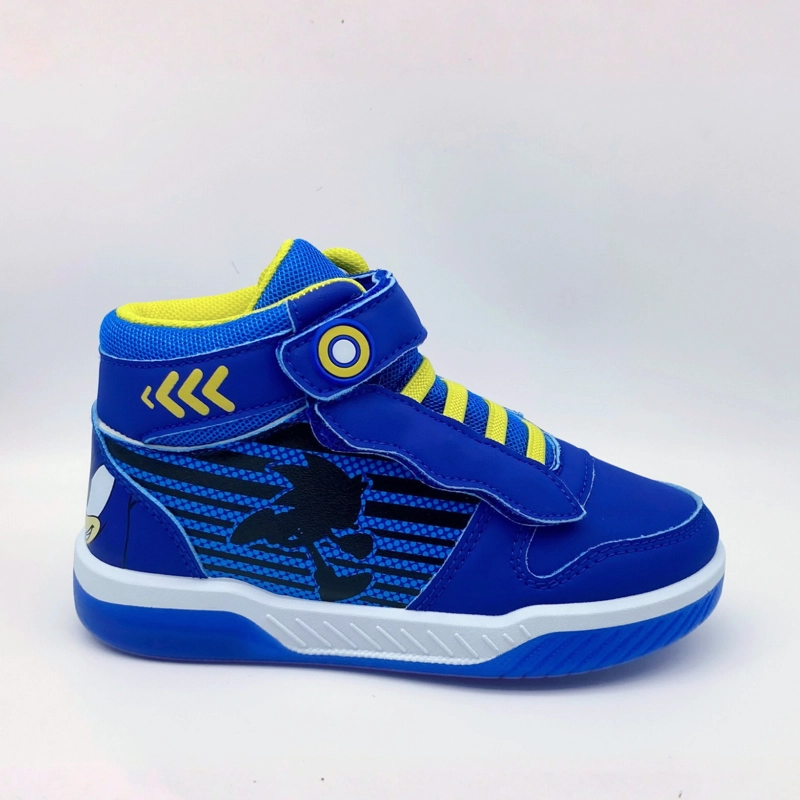 ZAPATILLA CAÑA ALTA NIÑO LUCES RUN AZUL SONIC - 1