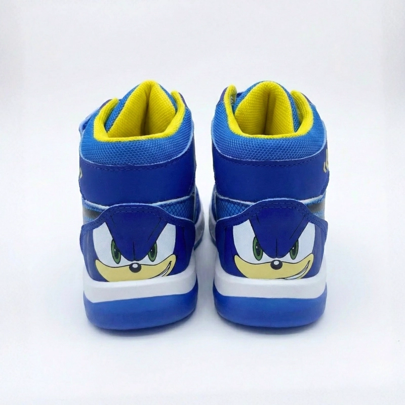 ZAPATILLA CAÑA ALTA NIÑO LUCES RUN AZUL SONIC - 3