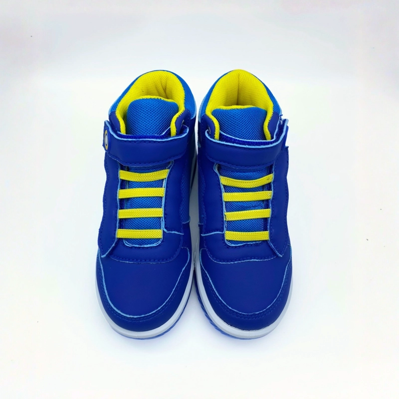 ZAPATILLA CAÑA ALTA NIÑO LUCES RUN AZUL SONIC - 4
