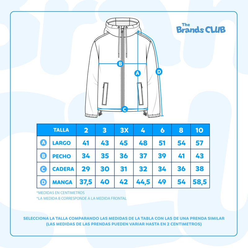 CORTAVIENTO NIÑO FULL PRINT OREJAS CHASE AZUL PAW PATROL - 4