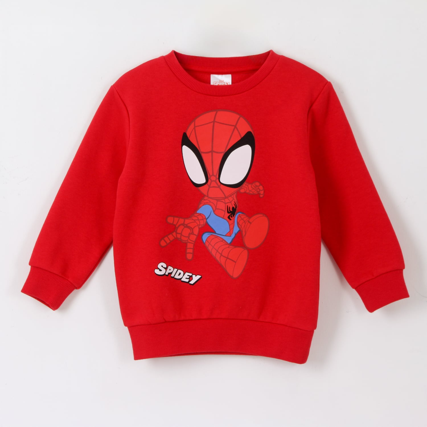 POLERON CERRADO NIÑO SPIDEY EN ACCION ROJO MARVEL - 1