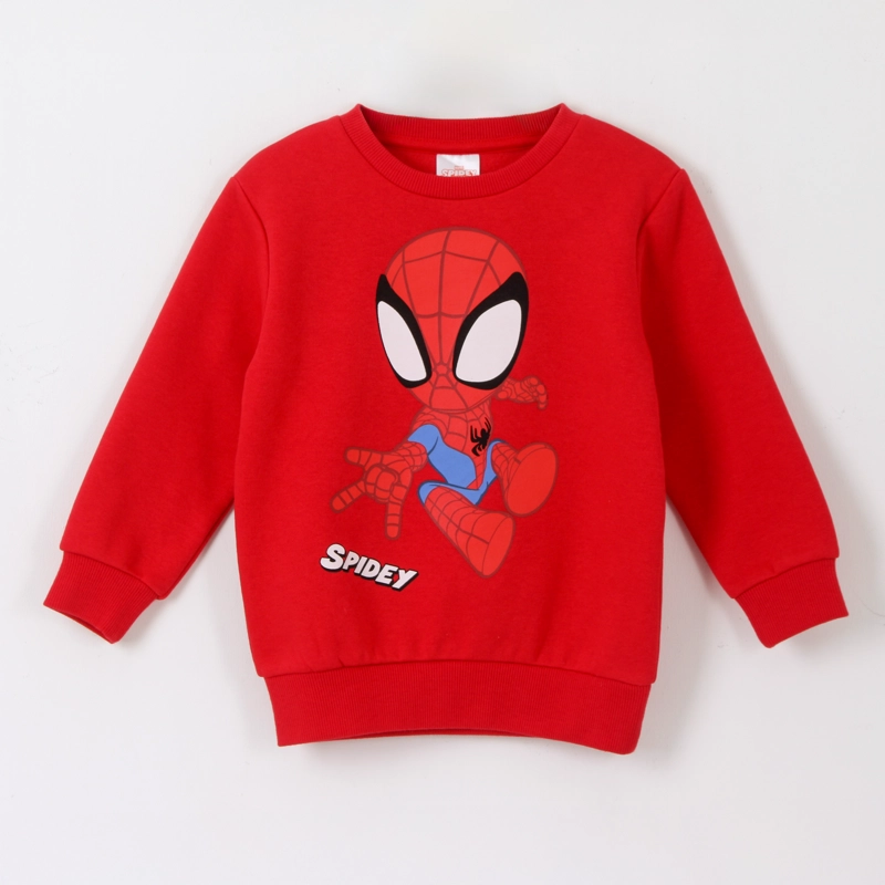 POLERON CERRADO NIÑO SPIDEY EN ACCION ROJO MARVEL - 1