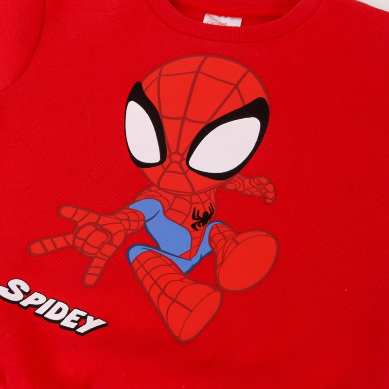 POLERON CERRADO NIÑO SPIDEY EN ACCION ROJO MARVEL - 3