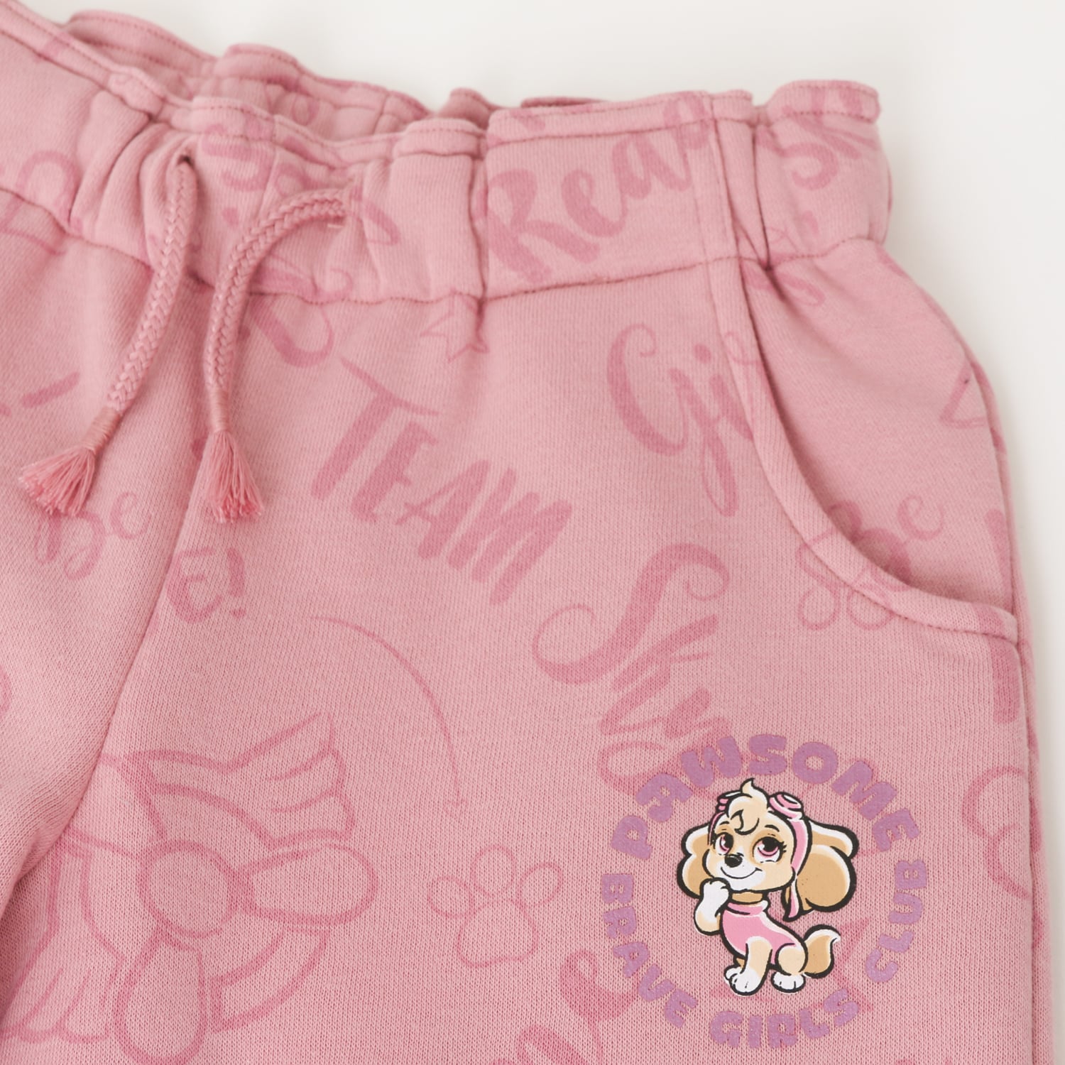 PANTALON DE BUZO NIÑA PALAZZO SKYE ROSADO PAW PATROL - 3