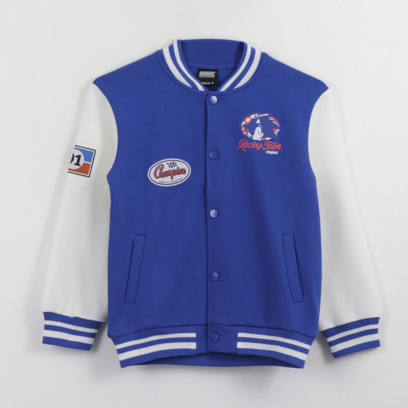 CHAQUETA NIÑO COLLEGE BOMBER RACING TEAM AZUL SONIC - 1