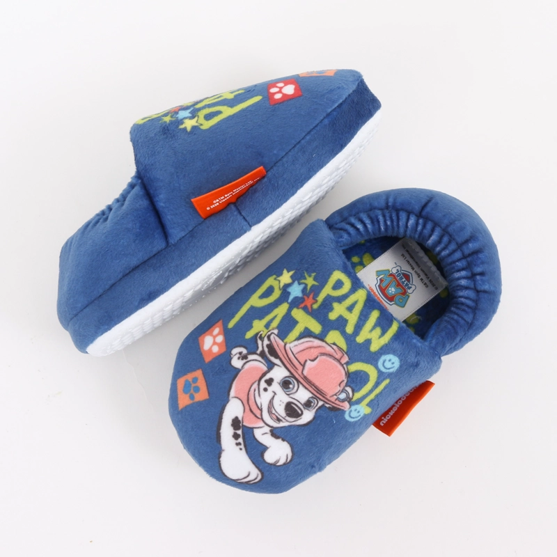 PANTUFLA NIÑO CHASE & MARSHALL AZUL PAW PATROL - 4