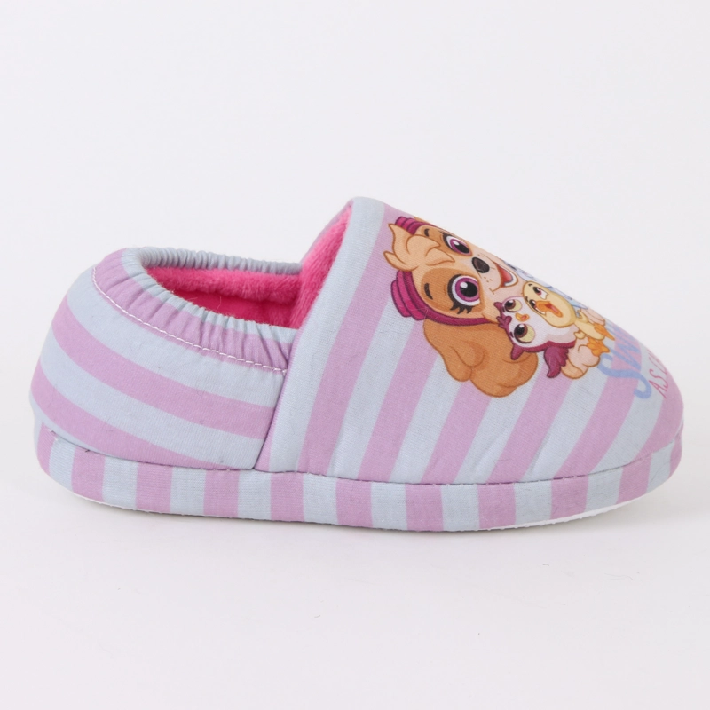 PANTUFLA NIÑA RAYAS SKYE & FRIENDS ROSADO PAW PATROL - 1