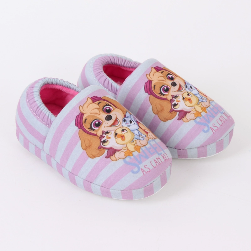 PANTUFLA NIÑA RAYAS SKYE & FRIENDS ROSADO PAW PATROL - 2