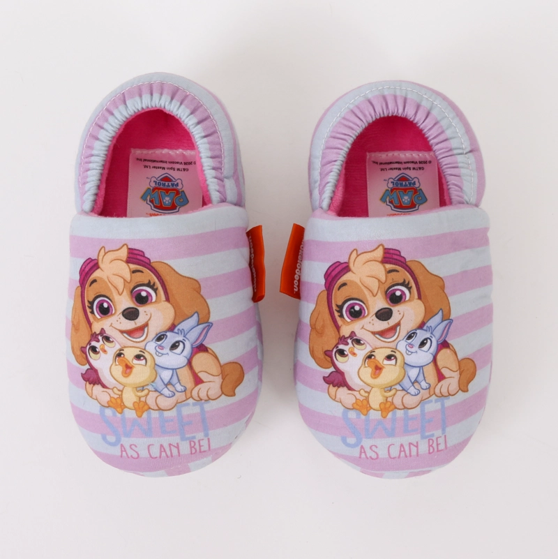 PANTUFLA NIÑA RAYAS SKYE & FRIENDS ROSADO PAW PATROL - 3