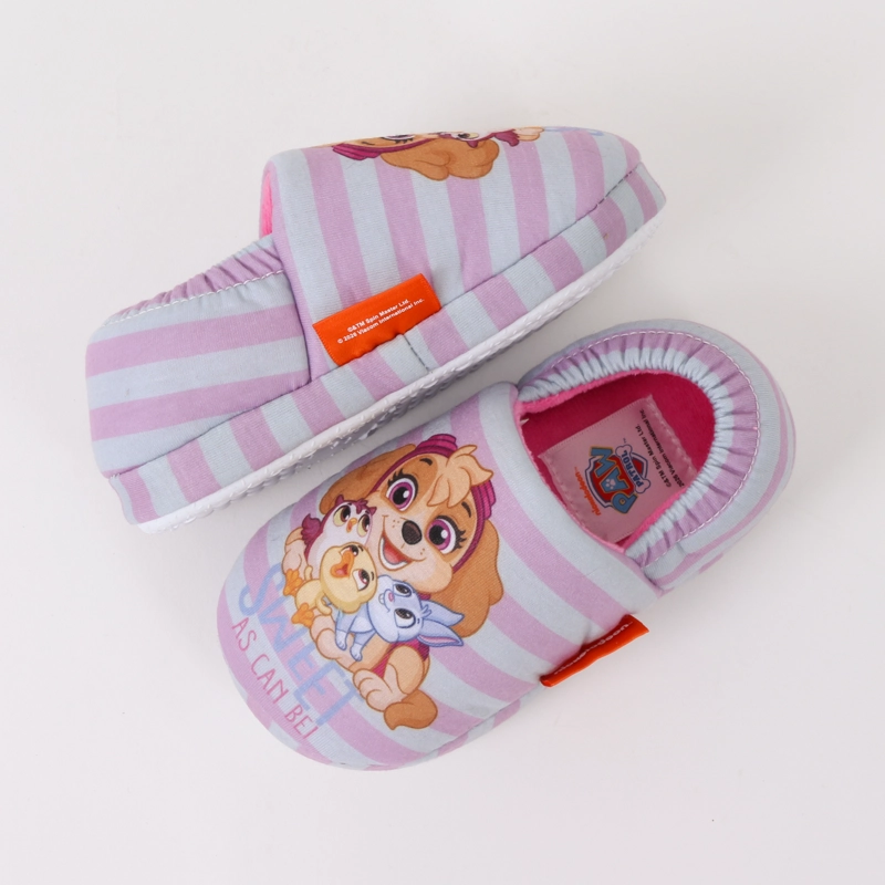 PANTUFLA NIÑA RAYAS SKYE & FRIENDS ROSADO PAW PATROL - 4