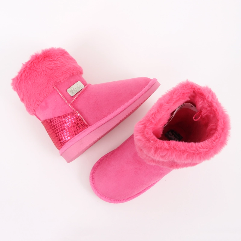 BOTA NIÑA CHIPORRO LENTEJUELAS ROSADO BARBIE - 4