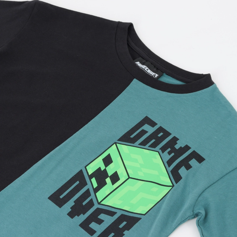 POLERA MANGA LARGA NIÑO GAME OVER NEGRO MINECRAFT - 3