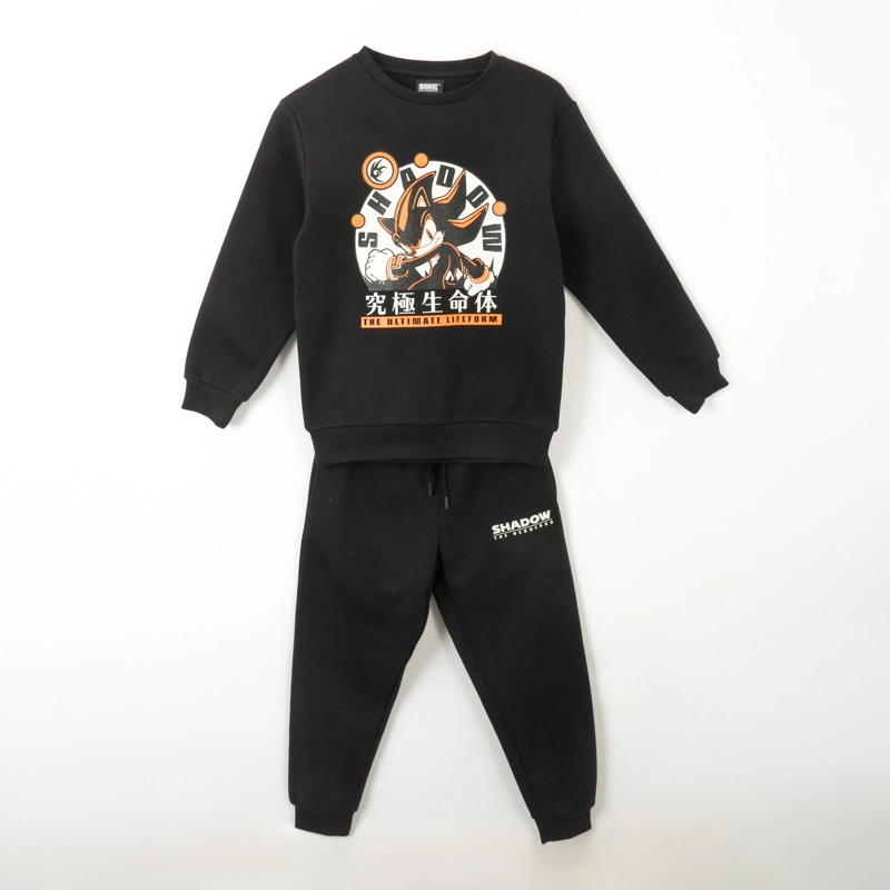 CONJUNTO BUZO NIÑO SHADOW NEGRO SONIC - 1