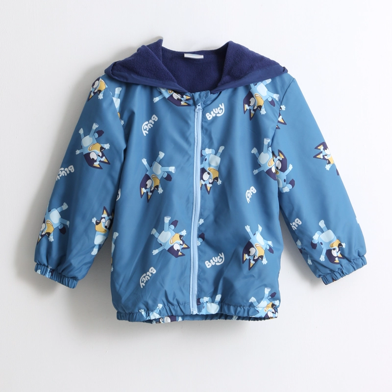 CORTAVIENTO NIÑO FULL PRINT OREJAS AZUL BLUEY - 1