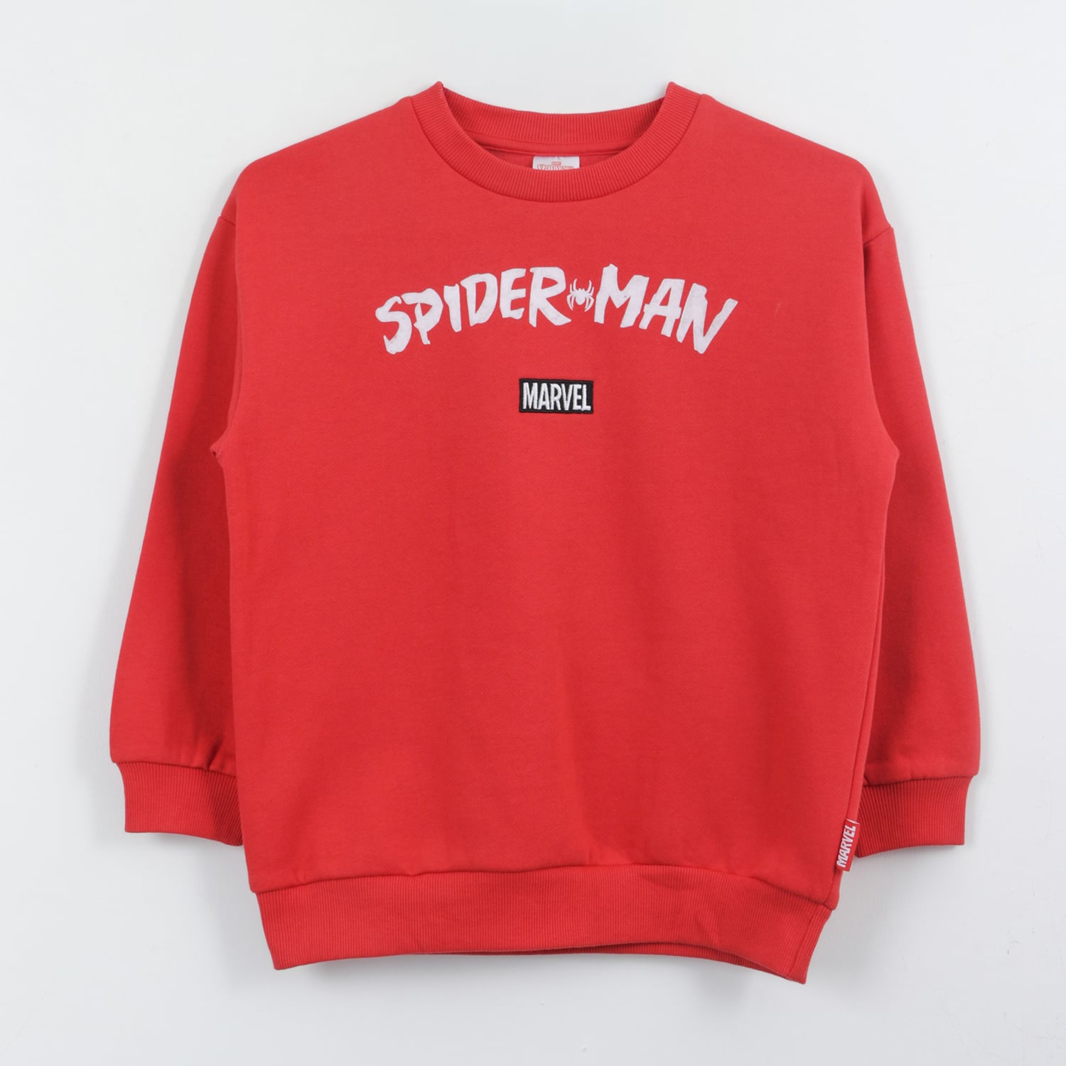 POLERON CERRADO NIÑO SPIDERMAN BACK PRINT ROJO MARVEL - 1