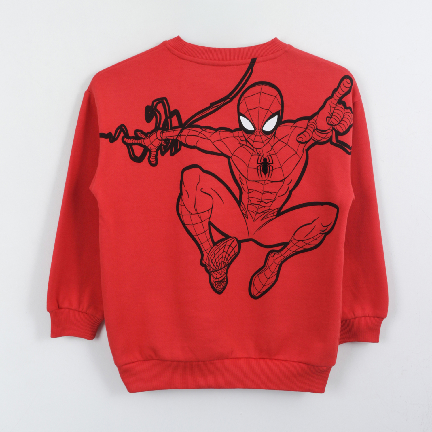 POLERON CERRADO NIÑO SPIDERMAN BACK PRINT ROJO MARVEL - 2
