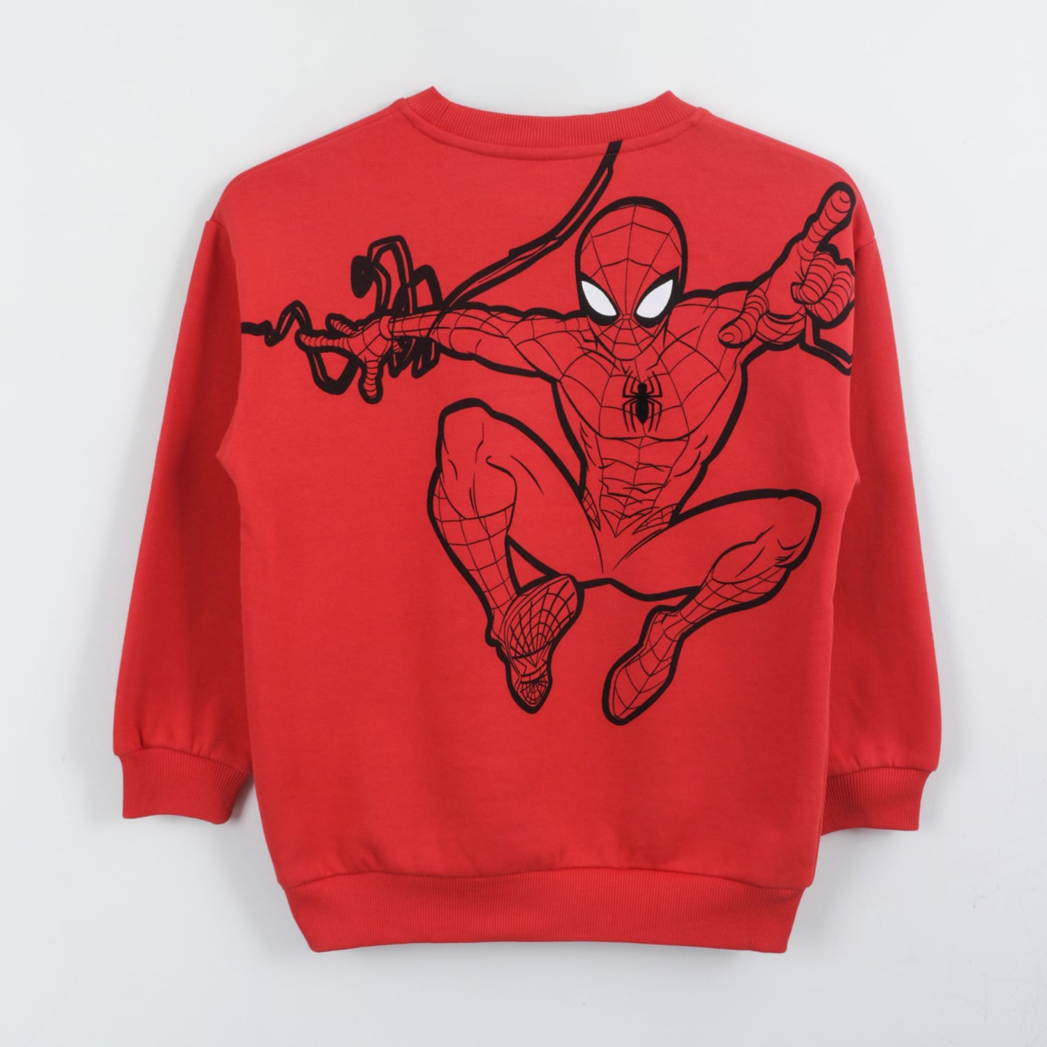 POLERON CERRADO NIÑO SPIDERMAN BACK PRINT ROJO MARVEL - 2